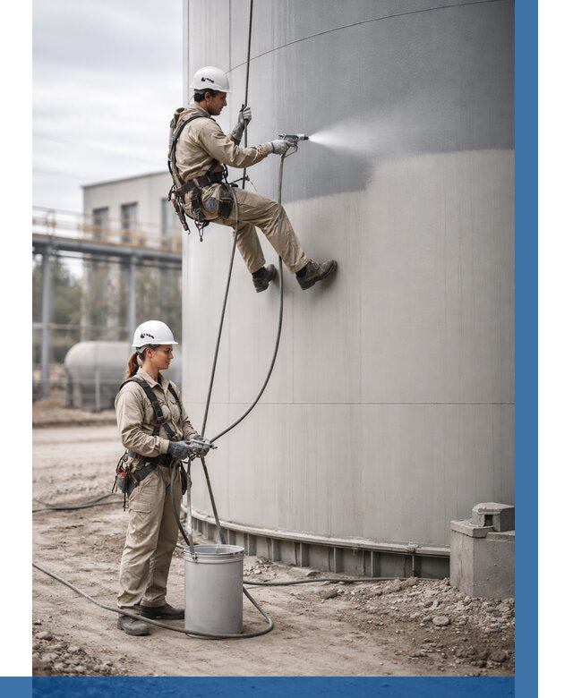 Покраска резервуаров в Заволжье от 1222 р. | ВЫСОТНИК-Звл — заказать