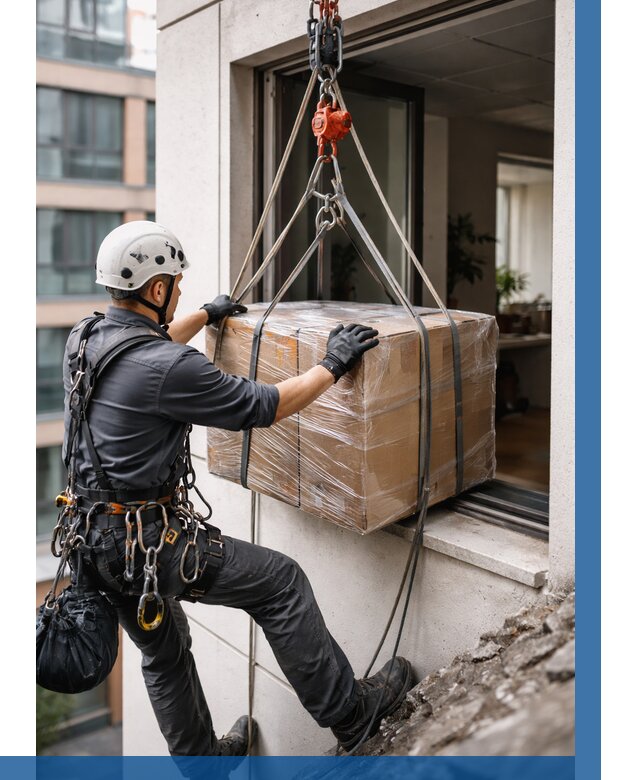 Подъем груза через окно в Заволжье от 4583 р. | ВЫСОТНИК-Звл