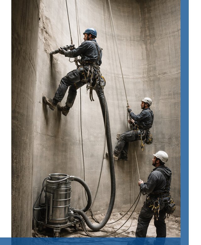 Зачистка силосов в Заволжье от 4583 р. Договор и смета ВЫСОТНИК-Звл