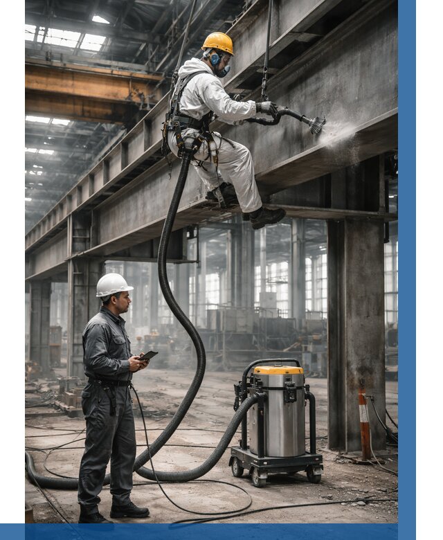 Обеспыливание конструкций в цехе в Заволжье от 4277 р. | ВЫСОТНИК-Звл