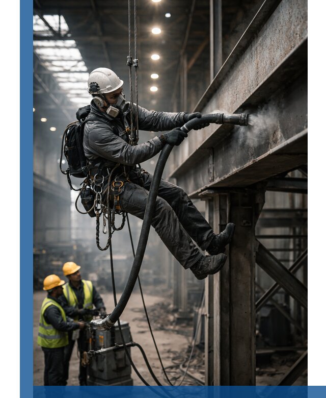 Обеспыливание конструкций в цехах промышленного производства в Заволжье