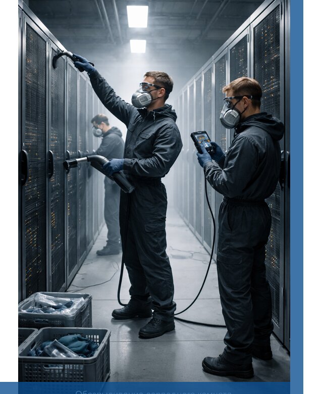 Обеспыливание серверной комнаты в Заволжье от 4583 р. | ВЫСОТНИК-Звл