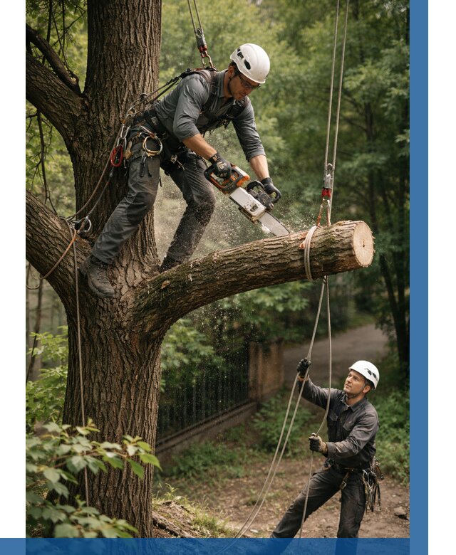Спил деревьев альпинистами в Заволжье от 8147 р. | ВЫСОТНИК-Звл