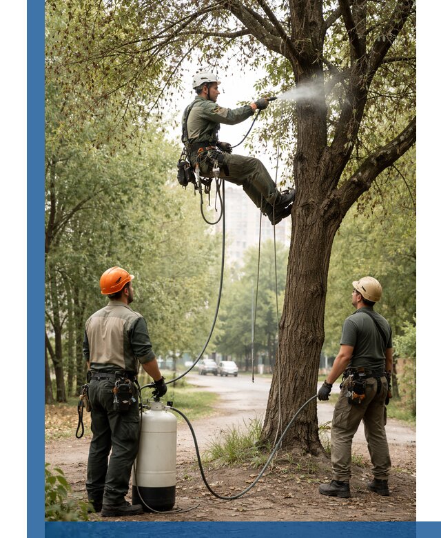 Обработка деревьев от вредителей в Заволжье профессиональная защита