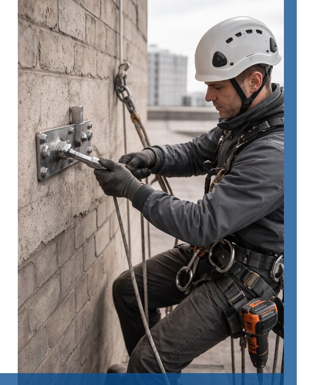 Установка анкерных точек в Заволжье от 3564 р. | ВЫСОТНИК-Звл