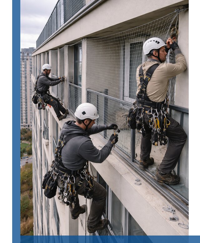 Профессиональный монтаж защитной сетки от птиц в Заволжье