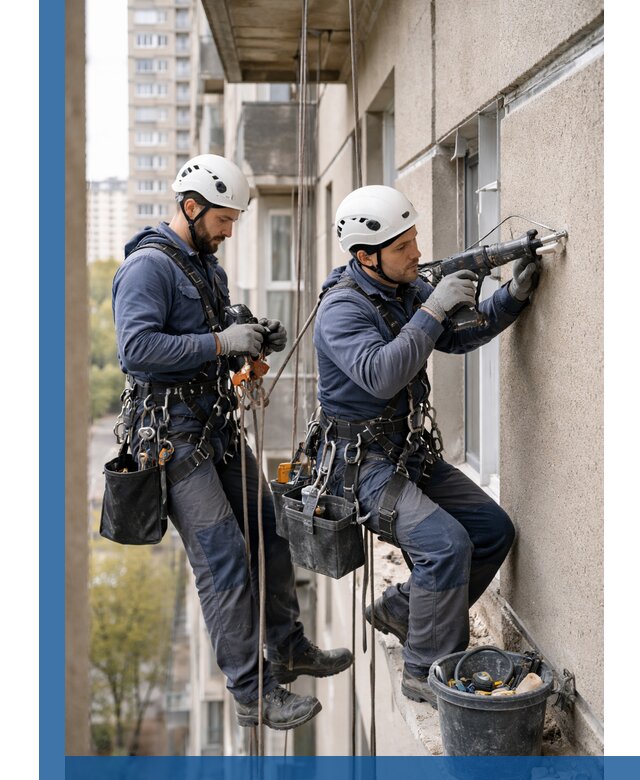 Промышленные альпинисты высотные работы и монтаж в Заволжье