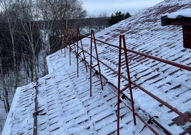 Очистка крыши о снега